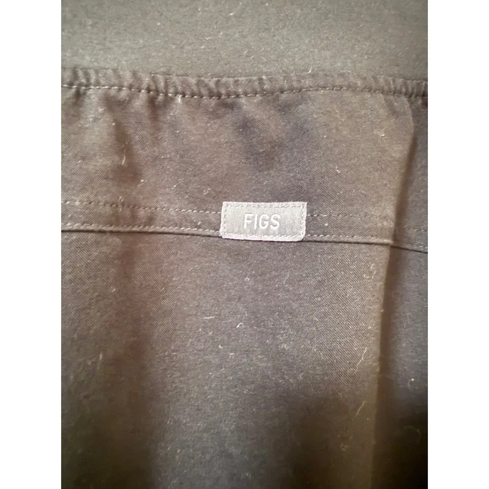 FIGS Kade Cargo Scrub Pants Black Straight Leg 6 Pocket FIONx 1000219T Mens XL